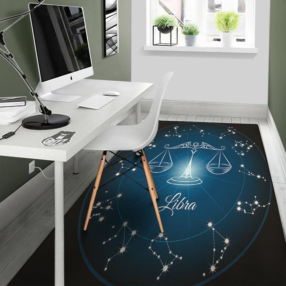 Constellation Libra Print Floor Mat-grizzshop