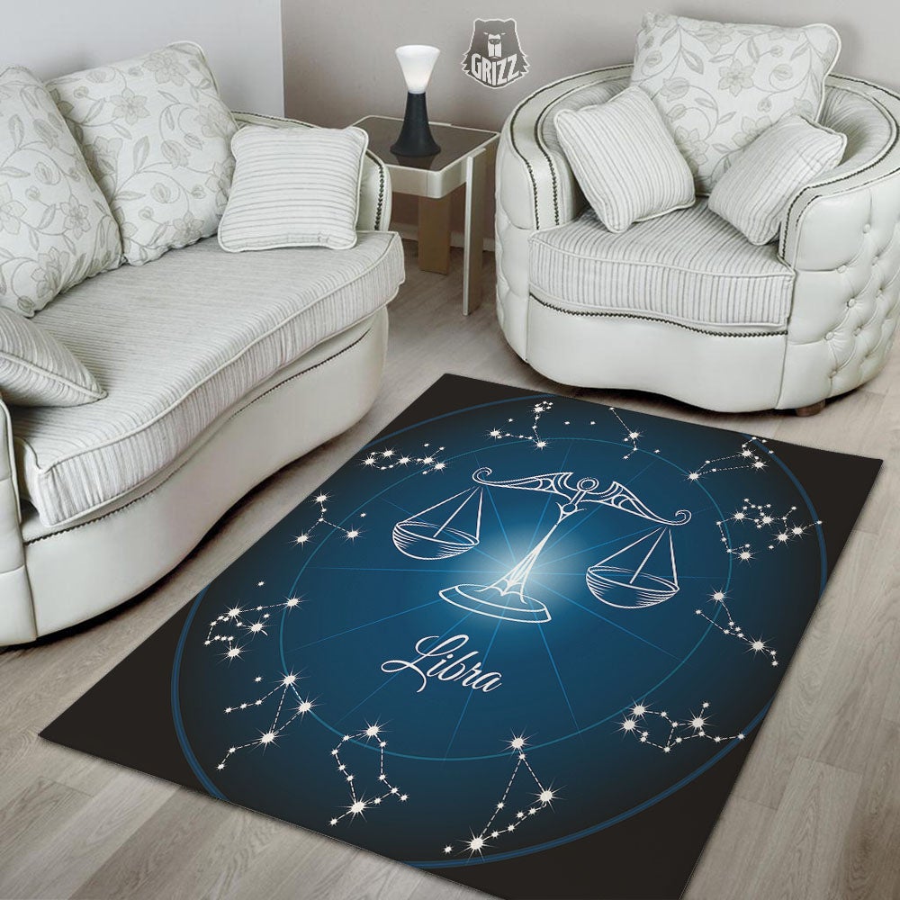 Constellation Libra Print Floor Mat-grizzshop