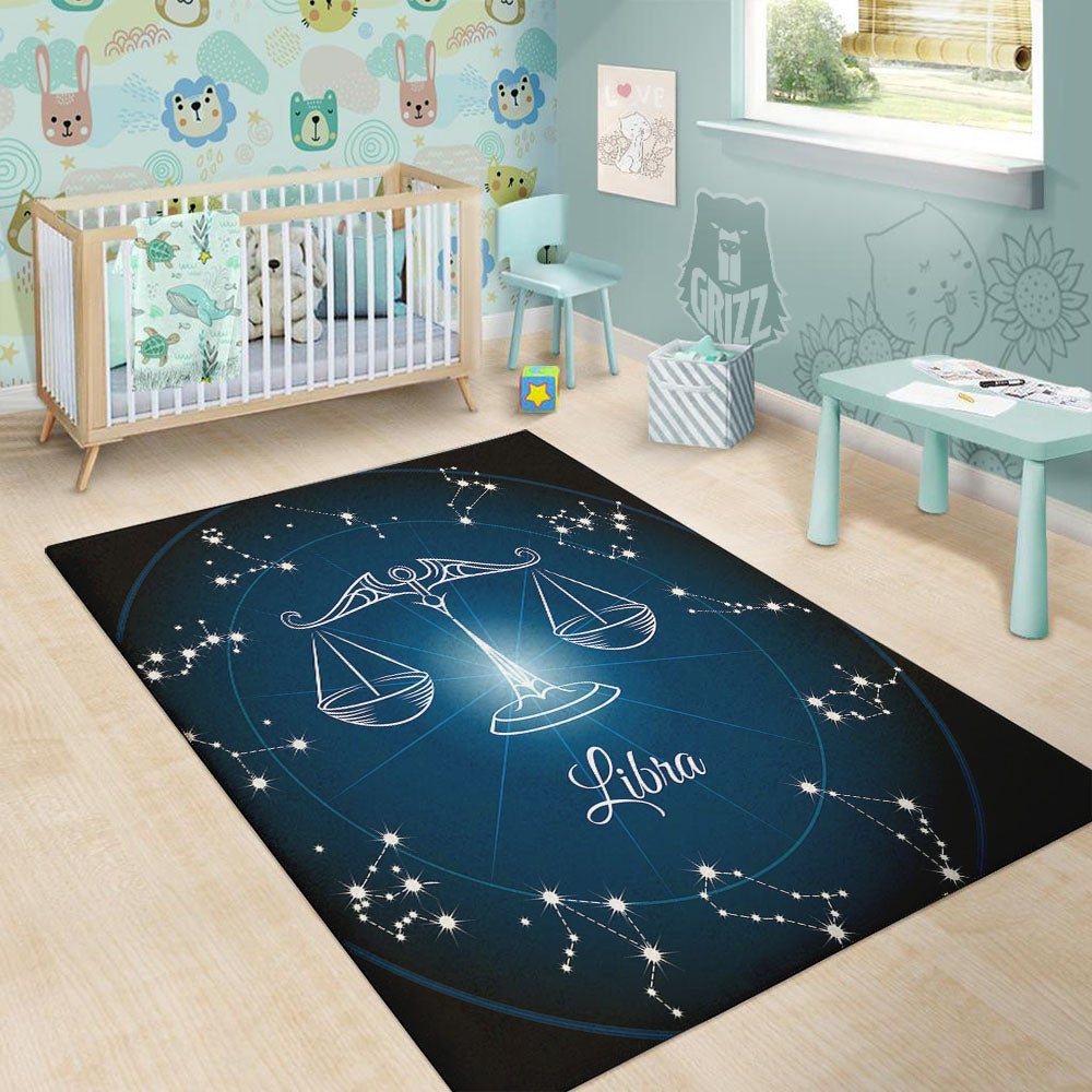 Constellation Libra Print Floor Mat-grizzshop