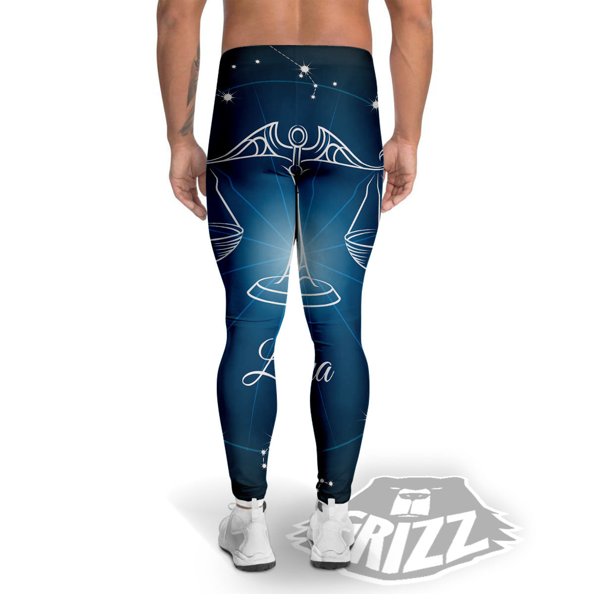 Constellation Libra Print Men's Leggings-grizzshop
