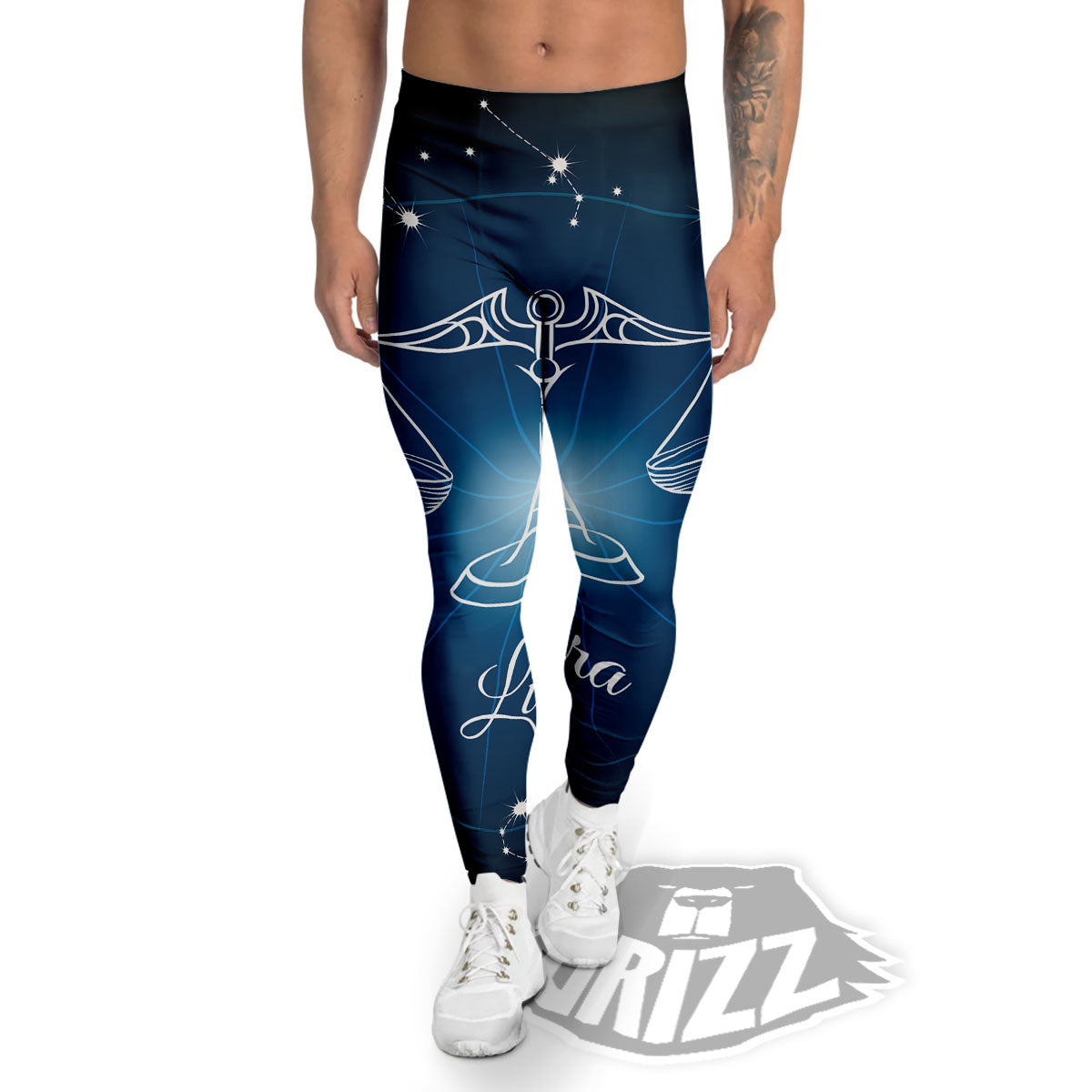 Constellation Libra Print Men's Leggings-grizzshop