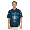 Constellation Libra Print Men's Short Sleeve Shirts-grizzshop