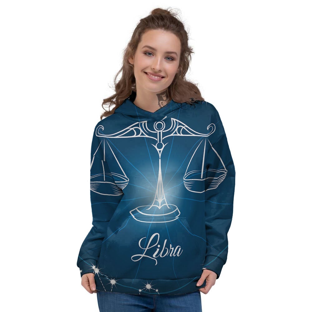 Constellation Libra Print Women's Hoodie-grizzshop