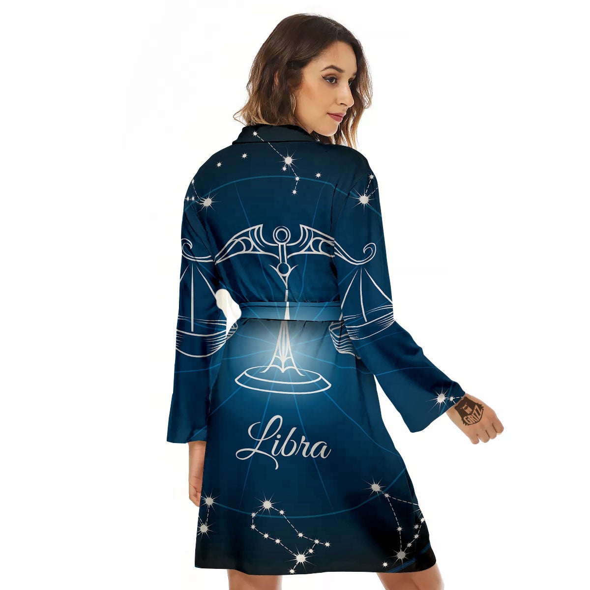 Constellation Libra Print Women's Robe-grizzshop