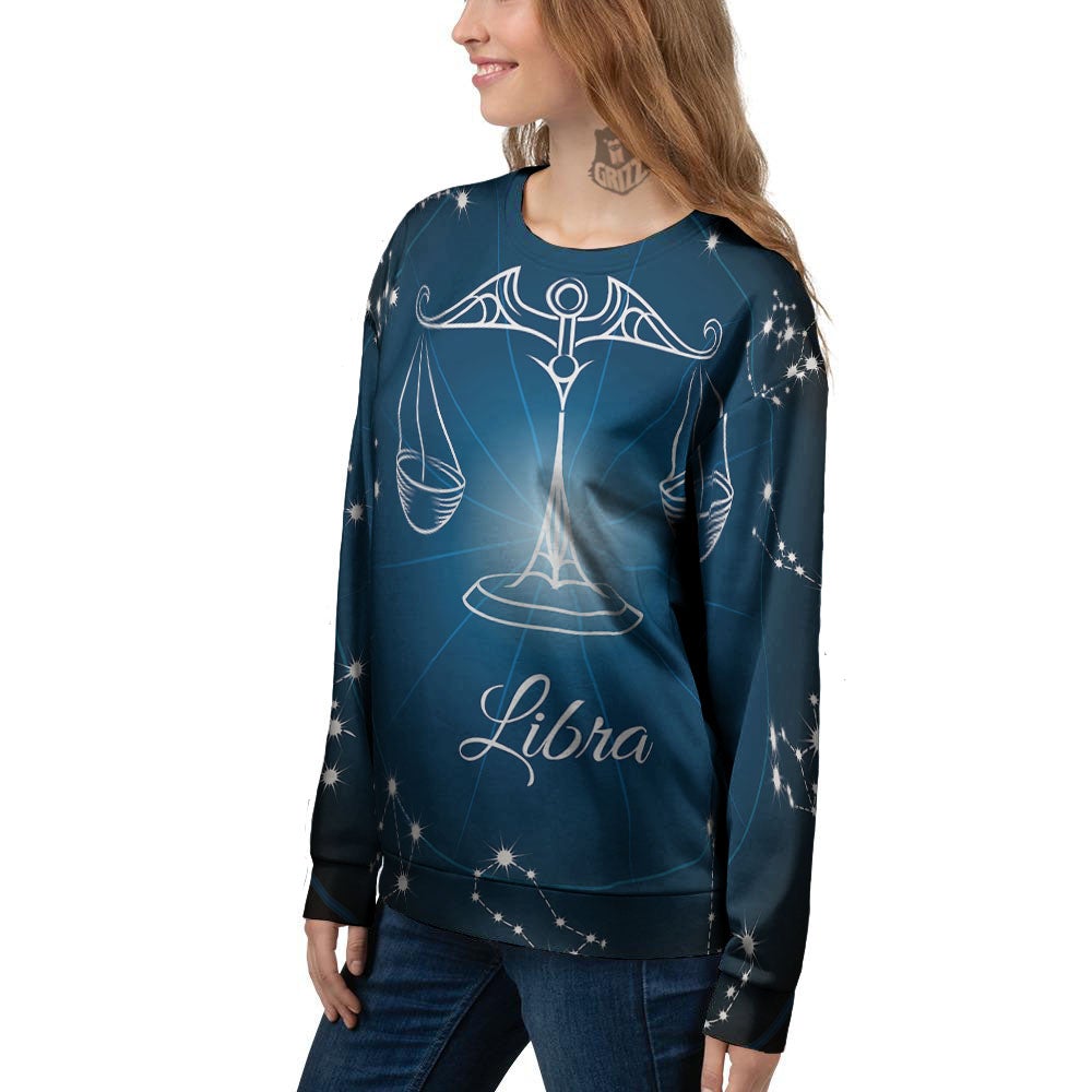 Constellation Libra Print Women's Sweatshirt-grizzshop