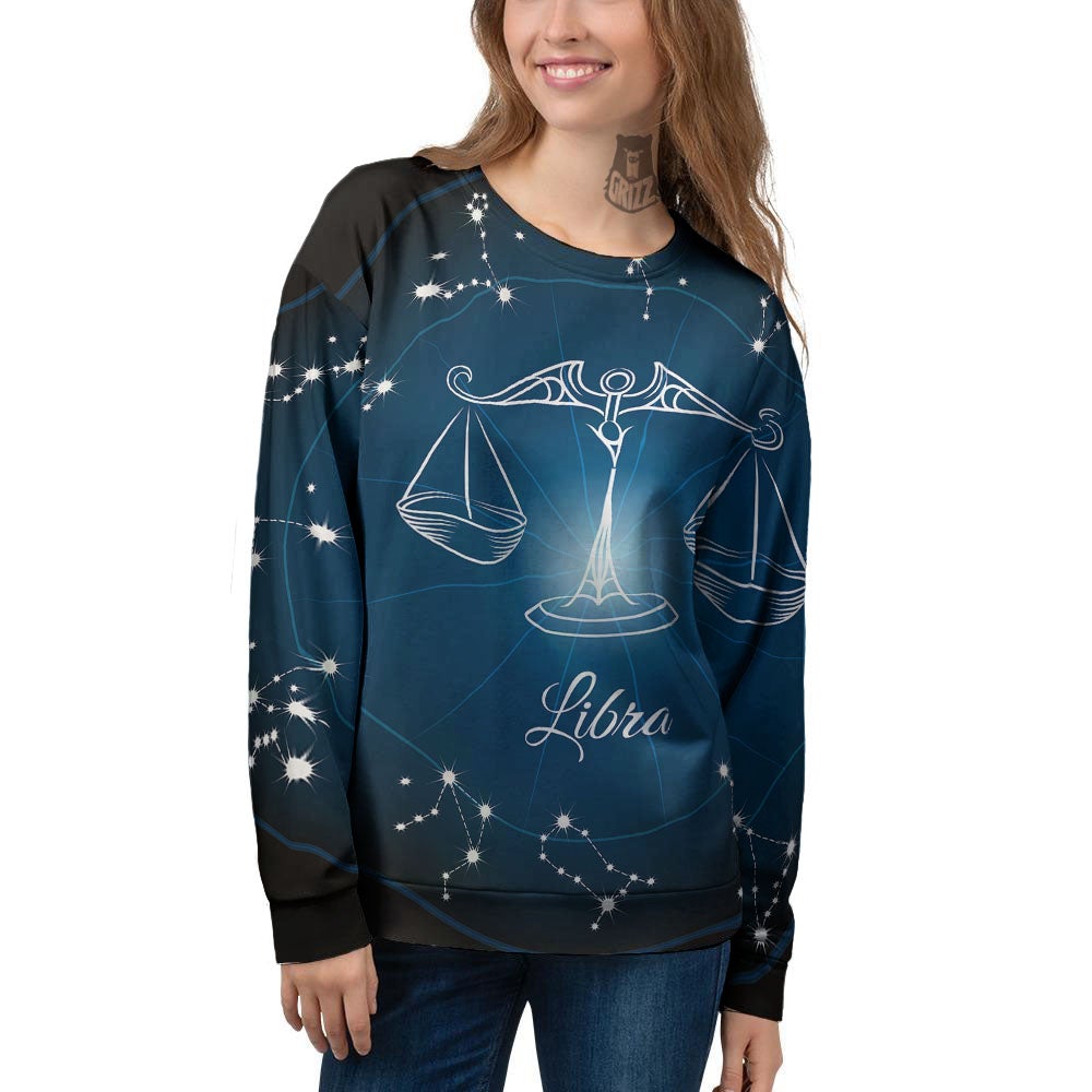 Constellation Libra Print Women's Sweatshirt-grizzshop