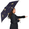 Constellation Pattern Print Automatic Foldable Umbrella-grizzshop