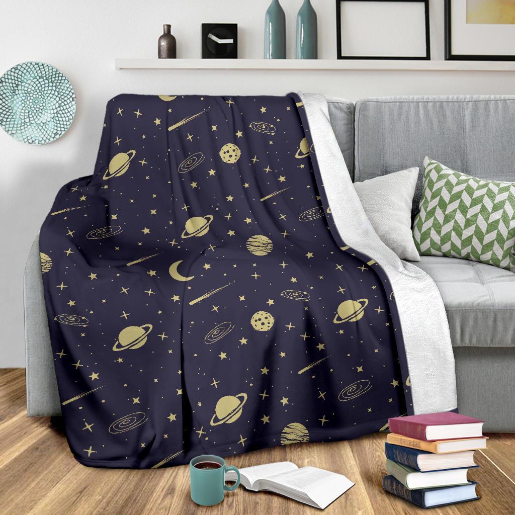 Constellation Pattern Print Blanket-grizzshop