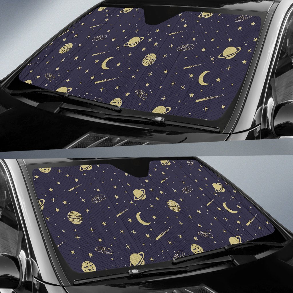 Constellation Pattern Print Car Sun Shade-grizzshop