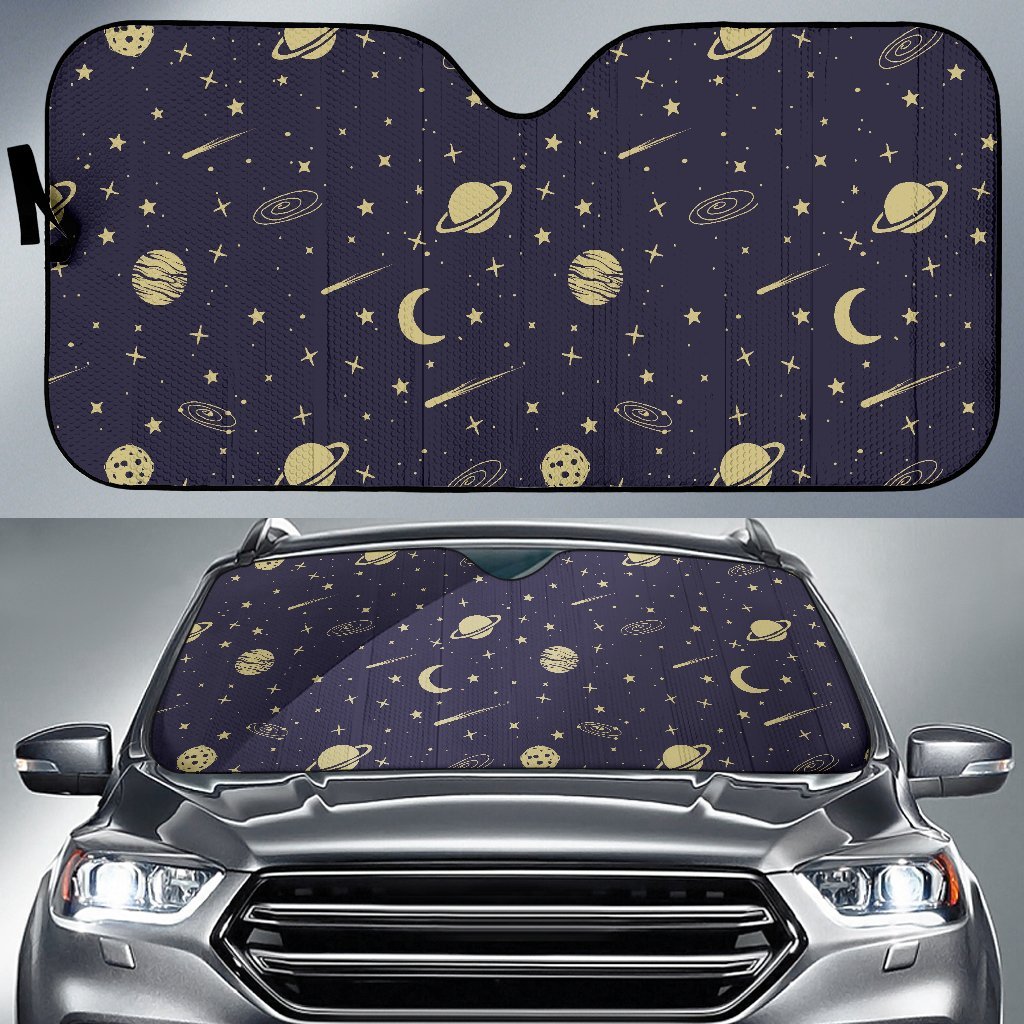 Constellation Pattern Print Car Sun Shade-grizzshop