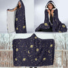 Constellation Pattern Print Hooded Blanket-grizzshop