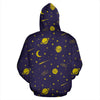 Constellation Pattern Print Men Women Pullover Hoodie-grizzshop