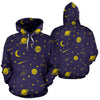 Constellation Pattern Print Men Women Pullover Hoodie-grizzshop