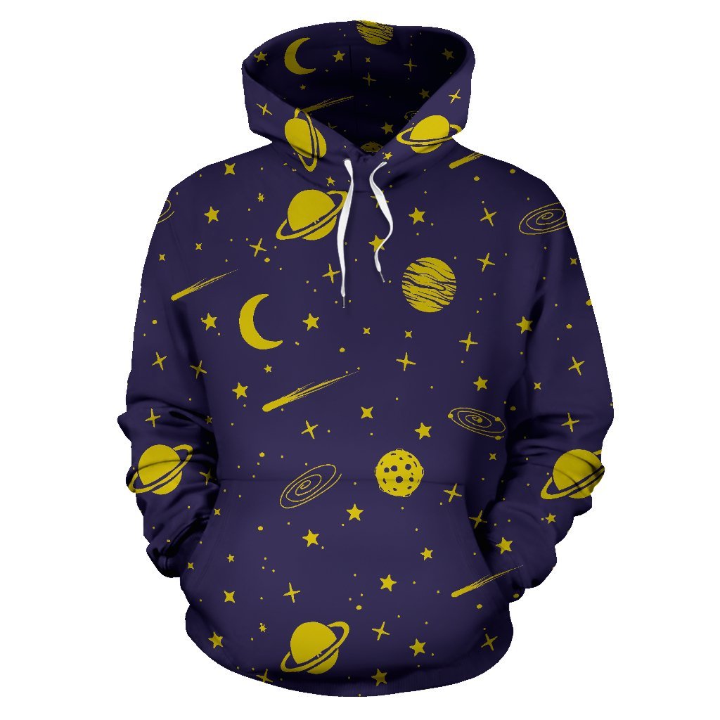 Constellation Pattern Print Men Women Pullover Hoodie-grizzshop