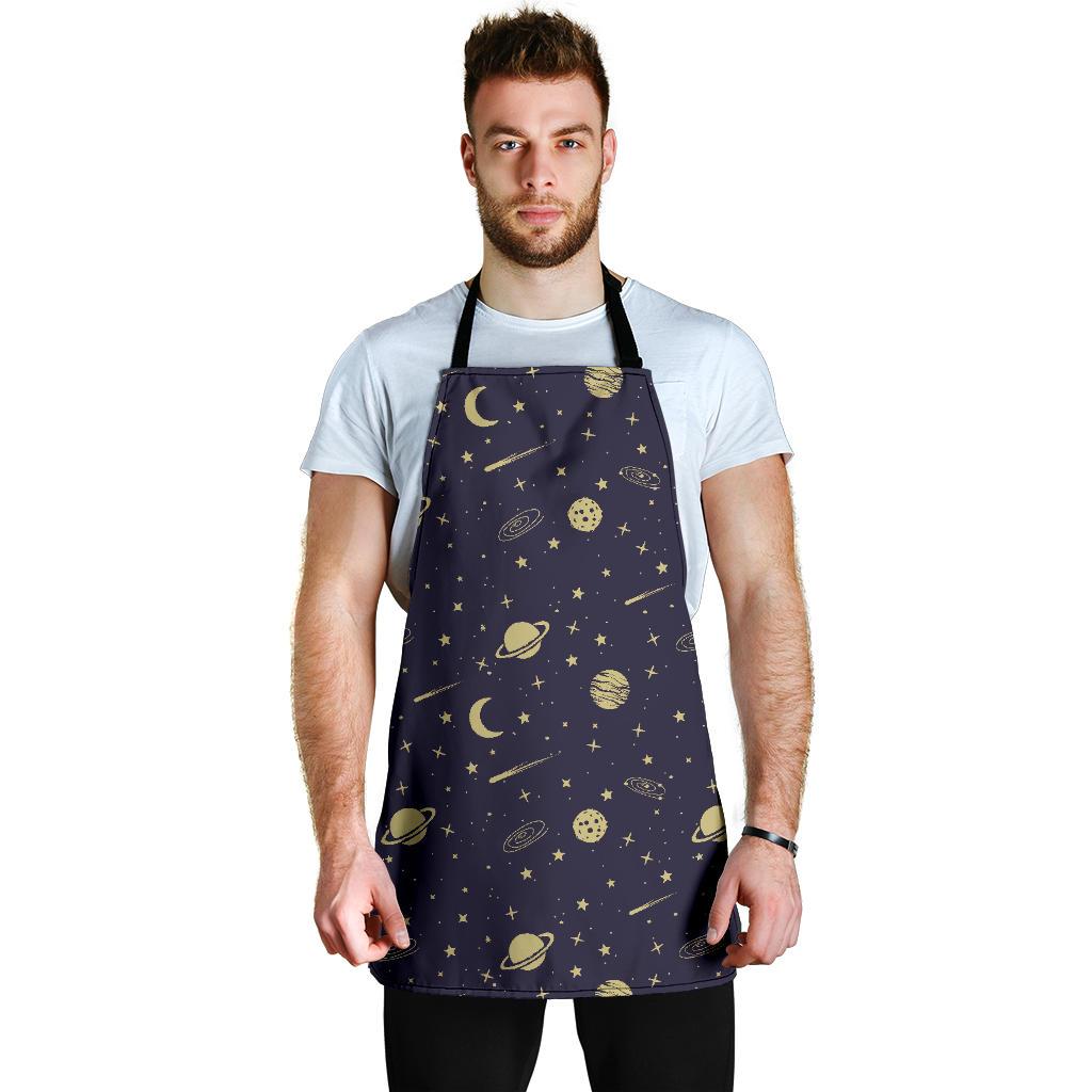 Constellation Pattern Print Men's Apron-grizzshop