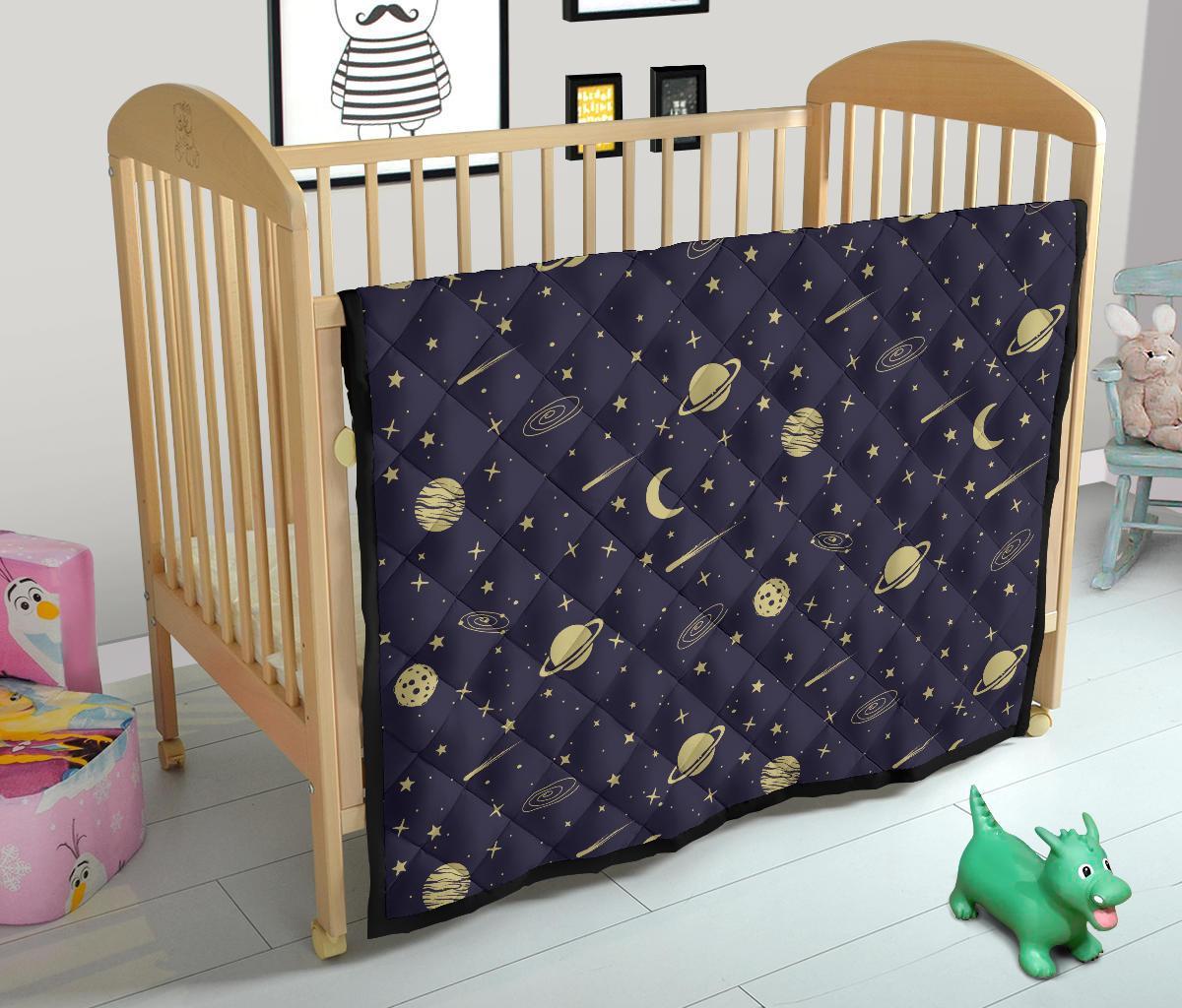 Constellation Pattern Print Quilt-grizzshop