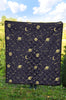 Constellation Pattern Print Quilt-grizzshop