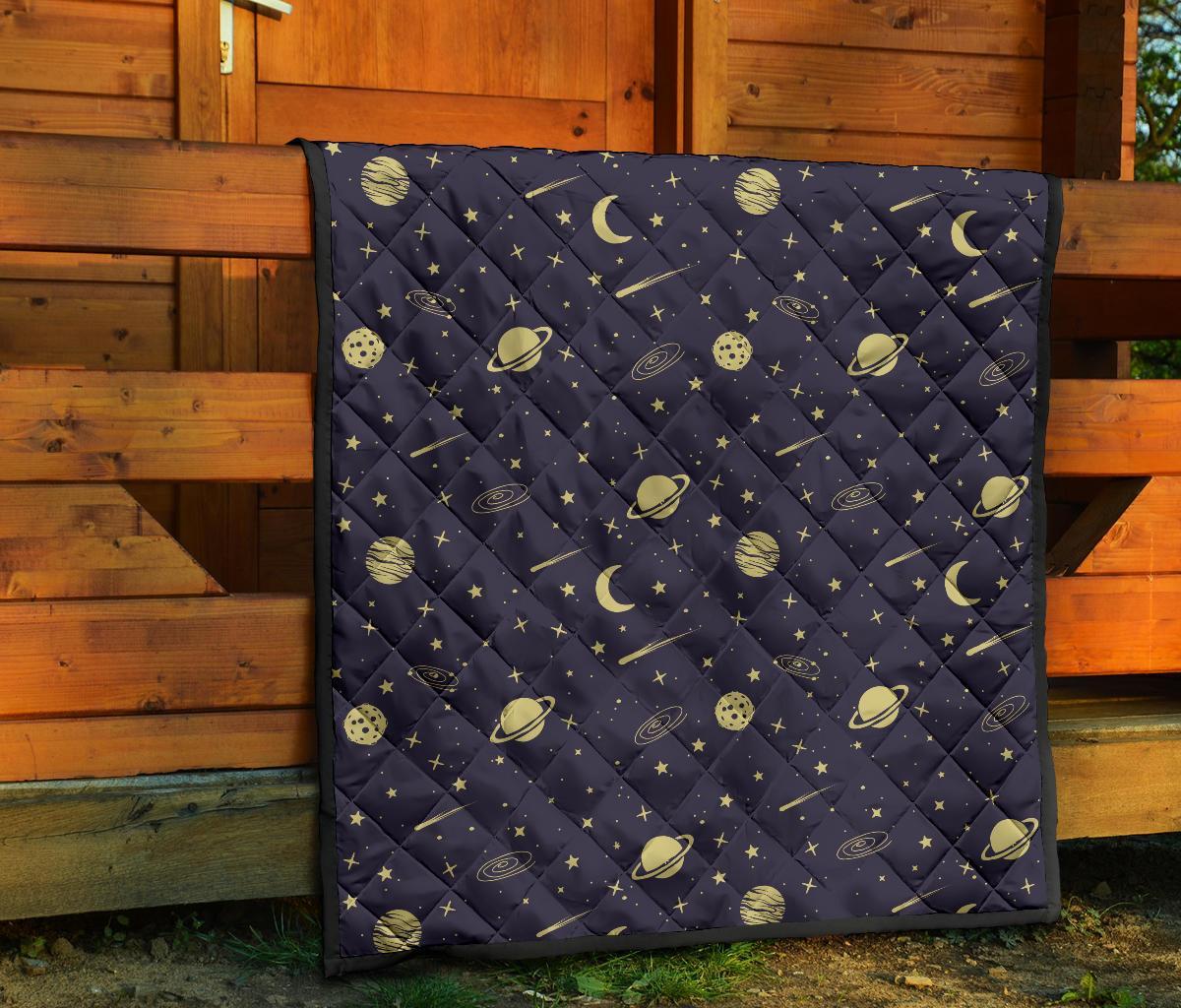 Constellation Pattern Print Quilt-grizzshop