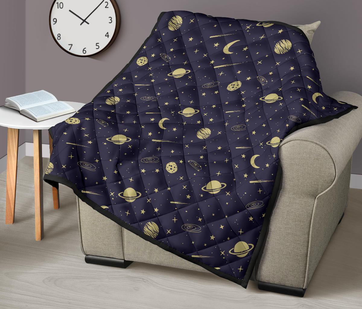 Constellation Pattern Print Quilt-grizzshop