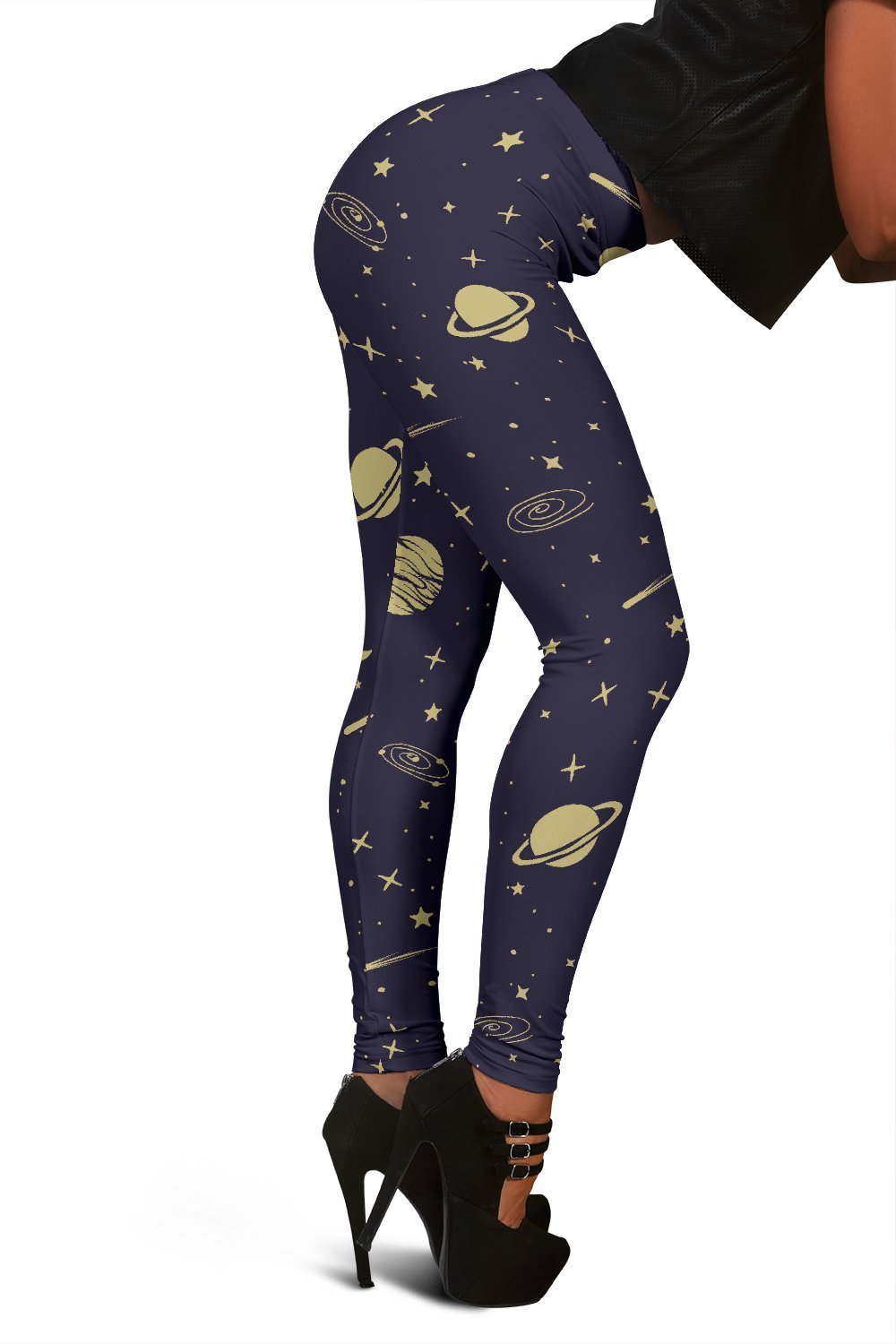 Constellation Pattern Print Women Leggings-grizzshop