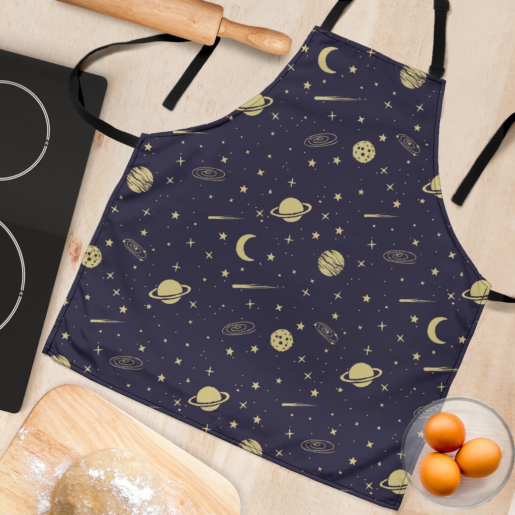 Constellation Pattern Print Women's Apron-grizzshop