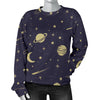 Constellation Pattern Print Women's Sweatshirt-grizzshop