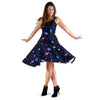 Constellation Planet Print Pattern Dress-grizzshop