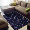 Constellation Planet Print Pattern Floor Mat-grizzshop