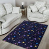 Constellation Planet Print Pattern Floor Mat-grizzshop