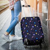 Constellation Planet Print Pattern Luggage Cover Protector-grizzshop