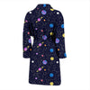 Constellation Planet Print Pattern Men Long Robe-grizzshop