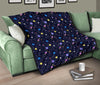 Constellation Planet Print Pattern Quilt-grizzshop