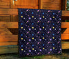 Constellation Planet Print Pattern Quilt-grizzshop