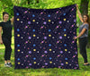 Constellation Planet Print Pattern Quilt-grizzshop