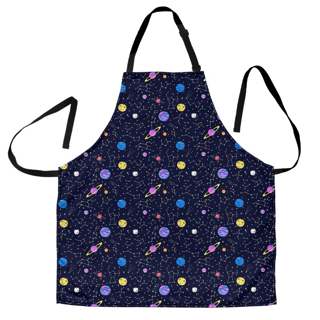 Constellation Planet Print Pattern Women's Apron-grizzshop