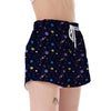 Constellation Planet Print Pattern Women's Shorts-grizzshop