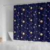 Constellation Print Pattern Bathroom Shower Curtain-grizzshop