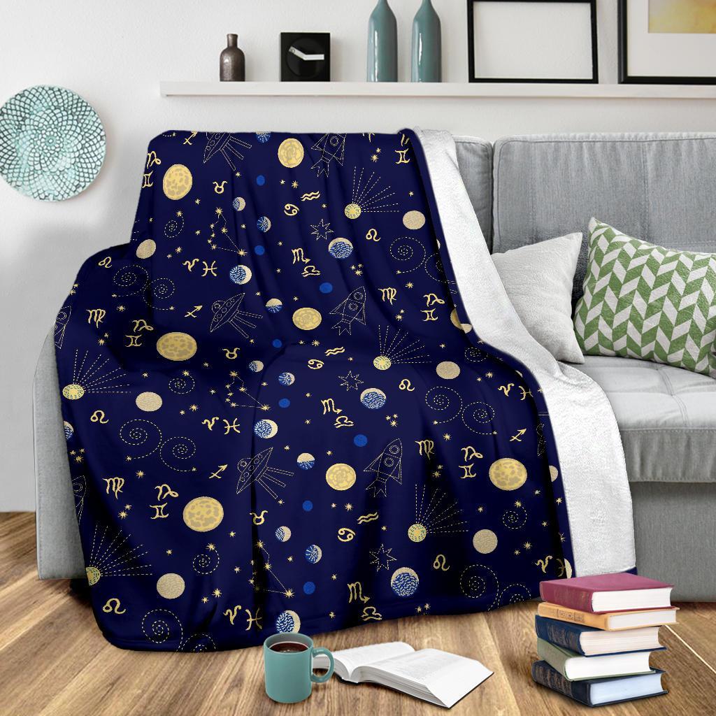 Constellation Print Pattern Blanket-grizzshop