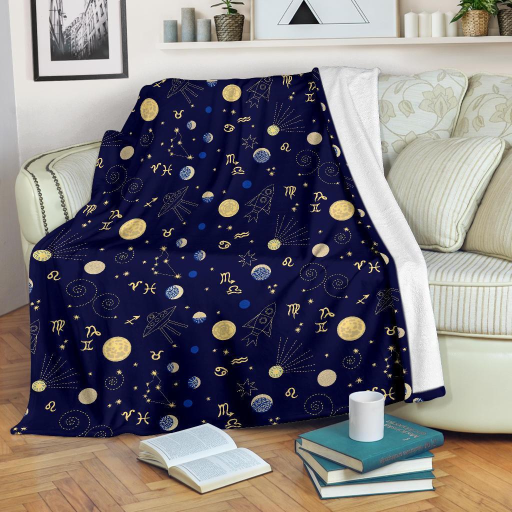 Constellation Print Pattern Blanket-grizzshop