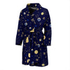 Constellation Print Pattern Men Long Robe-grizzshop