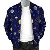 Constellation Print Pattern Men's Bomber Jacket-grizzshop