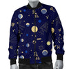 Constellation Print Pattern Men's Bomber Jacket-grizzshop