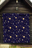 Constellation Print Pattern Quilt-grizzshop