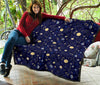 Constellation Print Pattern Quilt-grizzshop