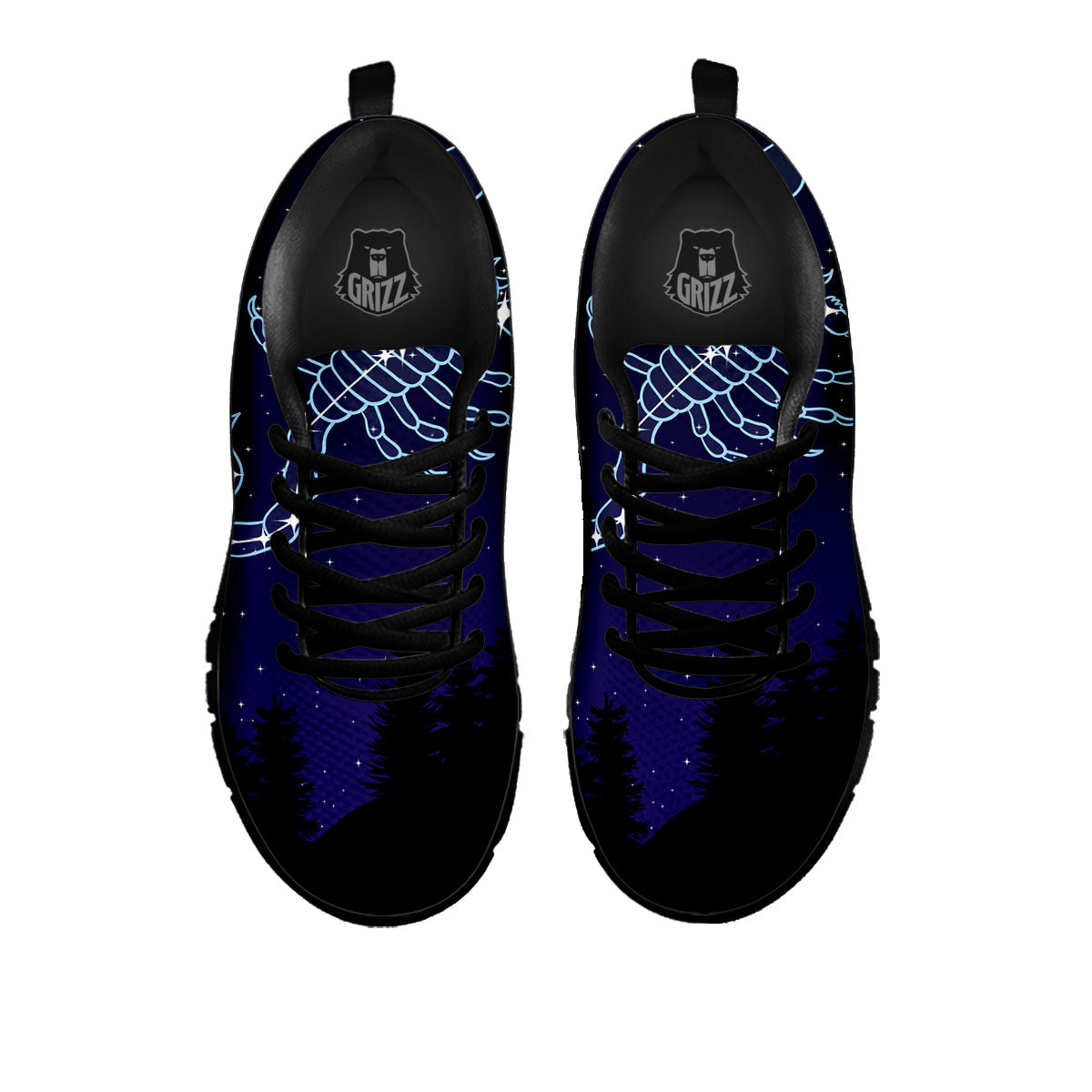 Constellation Scorpio Print Black Sneaker-grizzshop