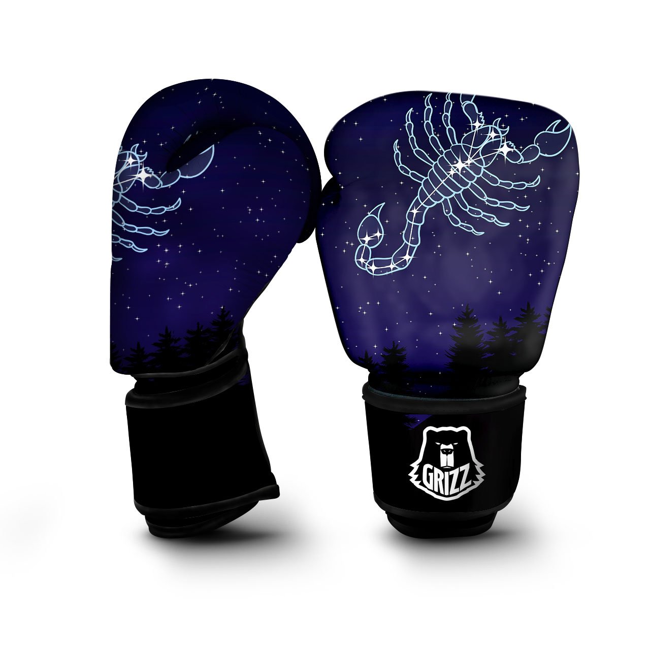 Constellation Scorpio Print Boxing Gloves-grizzshop