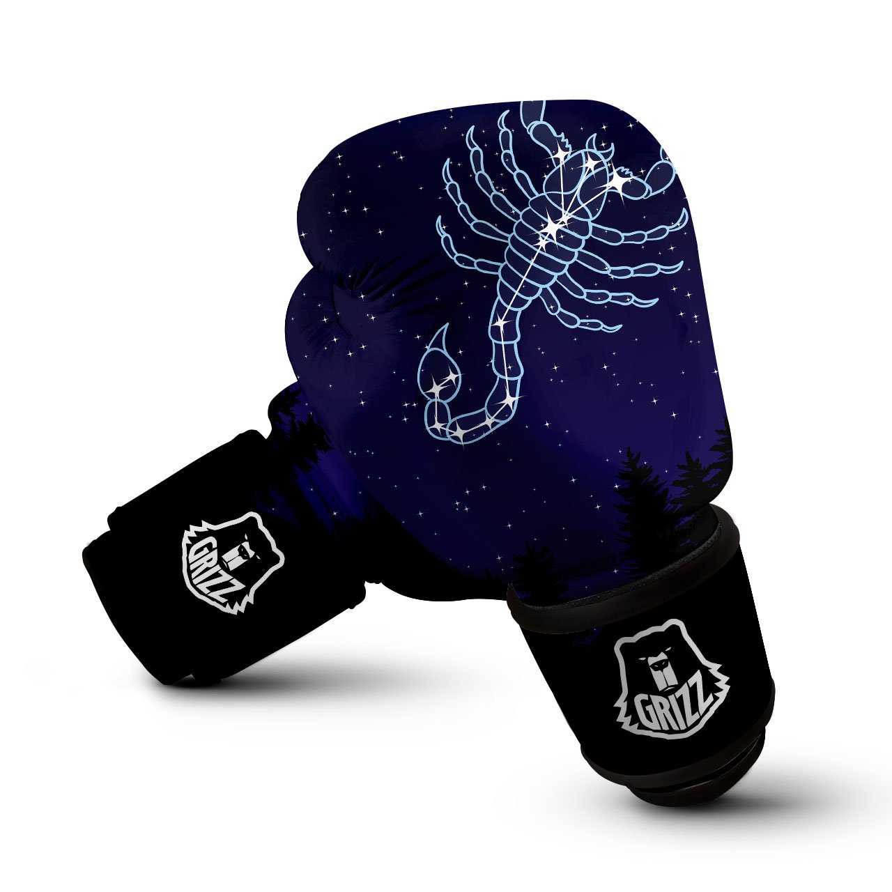 Constellation Scorpio Print Boxing Gloves-grizzshop