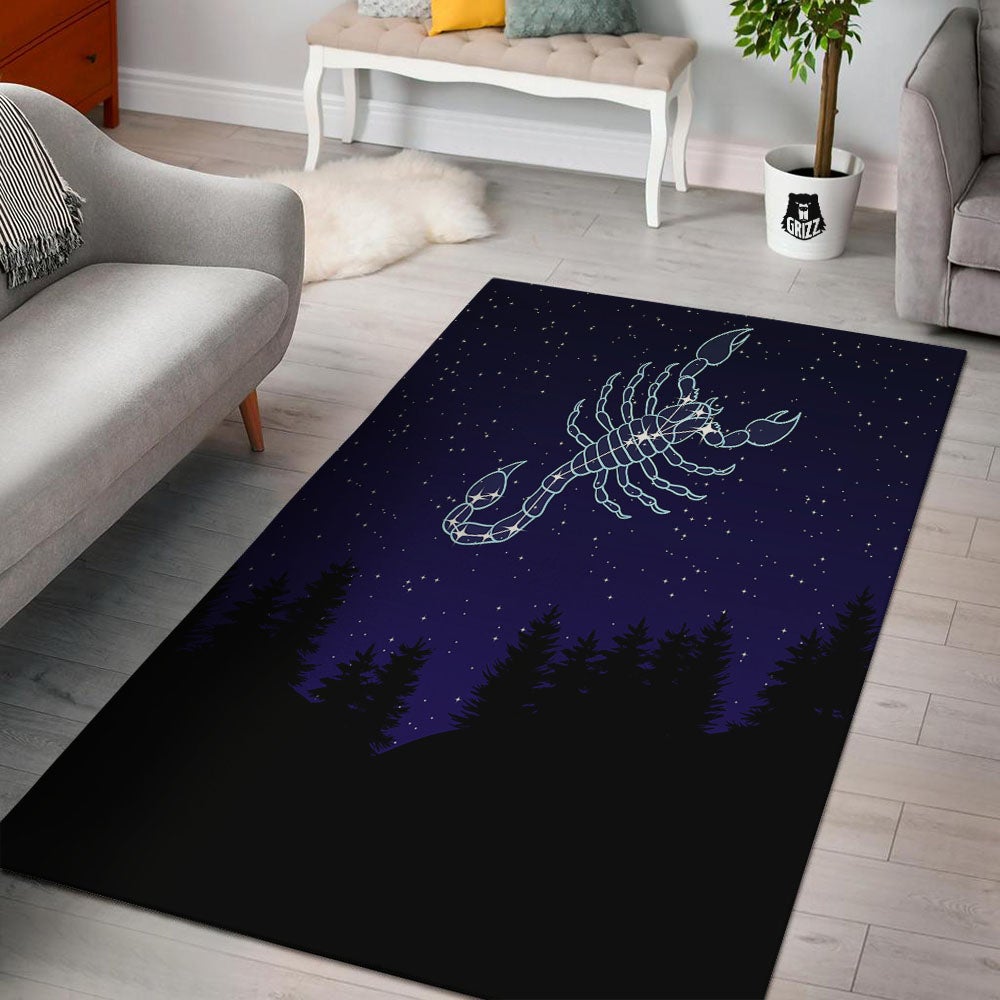 Constellation Scorpio Print Floor Mat-grizzshop