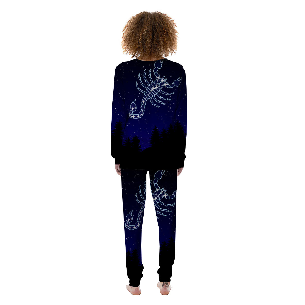 Constellation Scorpio Print Women's Pajamas-grizzshop