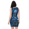 Constellation Star Galaxy Space Bodycon Dress-grizzshop